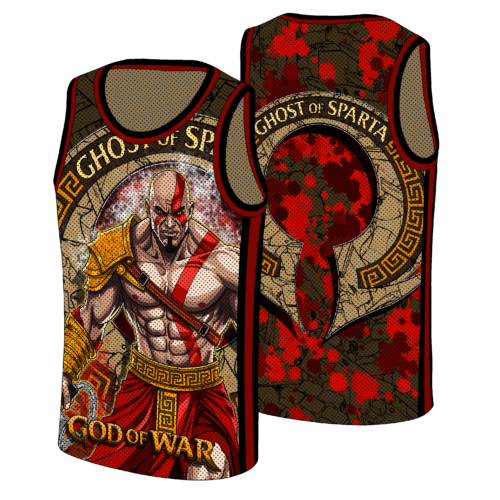 Jersey Tank Top God of War Kratos