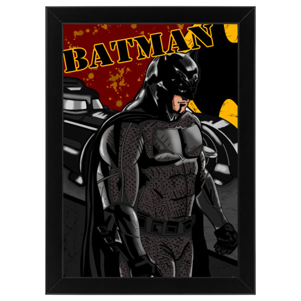 Ξύλινο κάδρο με θέμα τον Batman - Stefos Art & Comics