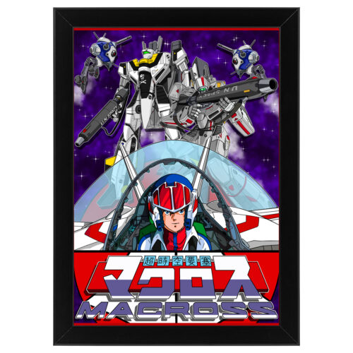 Ξύλινο κάδρο με θέμα το Macross Robotech