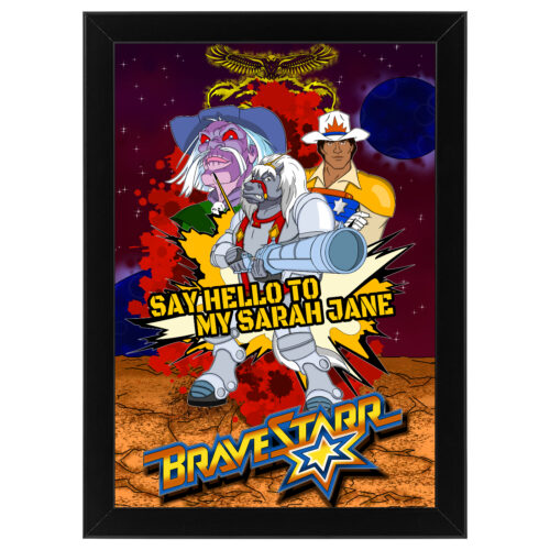 Ξύλινο κάδρο με θέμα το Bravestarr
