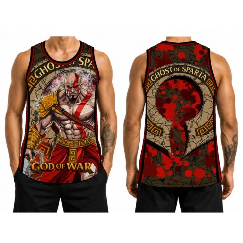Jersey Tank Top God of War Kratos