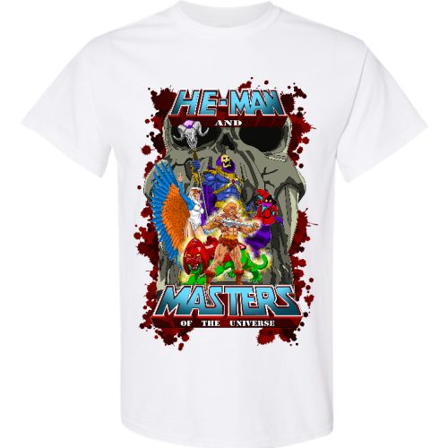 T-Shirt He-Man and The Masters of the Universe white edition