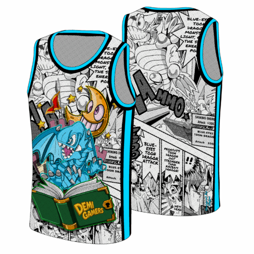 Jersey Tank Top Yu-Gi-Oh Blue Dragon Demigamers edition