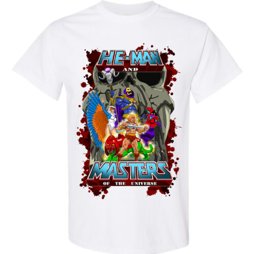 T-Shirt He-Man and The Masters of the Universe white edition