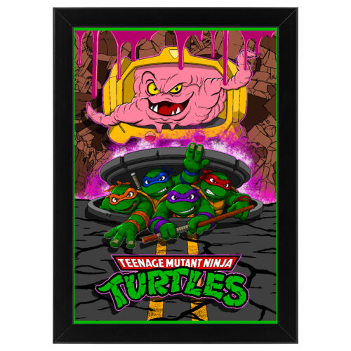 Ξύλινο κάδρο με θέμα τα Teenage Mutan Ninja Turtles