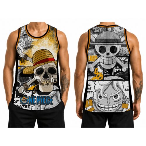 Jersey Tank Top One Piece Skull