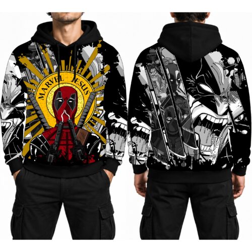 Hoodie Deadpool Marvel Jesus