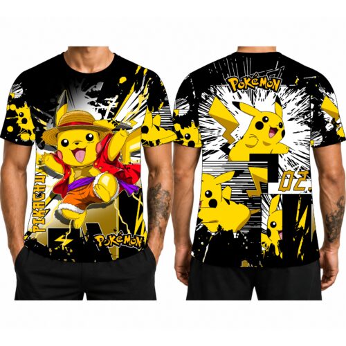 Full Print Tee Pika D'Luffy
